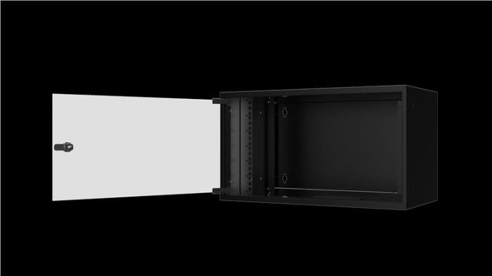 Шафа MIRSAN 19", 12U, SOHO, 535x400 мм, максимально 30 кг, чорна