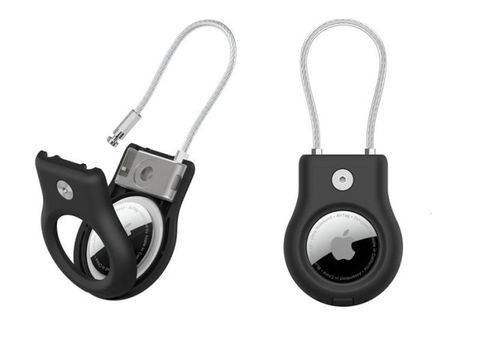 Тримач Belkin Secure Holder with Wire Cable AirTag, чорний