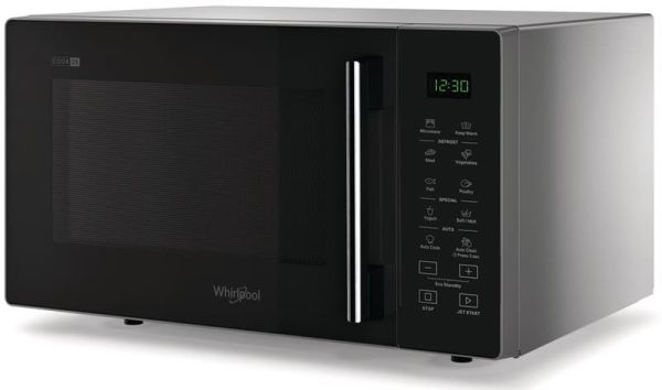 Мікрохвильова піч Whirlpool, 25л, електронне керув., 900Вт, дисплей, чорний