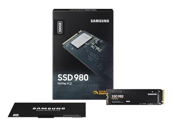 Накопичувач SSD Samsung M.2  500GB PCIe 3.0 980