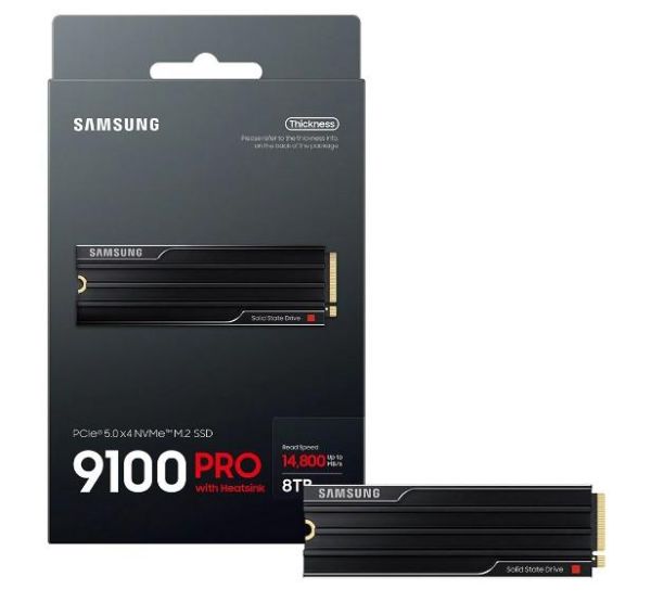 Накопичувач SSD Samsung M.2 8TB PCIe 5.0 9100PRO + радіатор