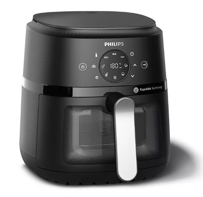 Мультипіч Philips Ovi digital, 1500Вт, чаша-4.2л, сенсорне керування, 13 авто. програм, віконце, пластик, чорний
