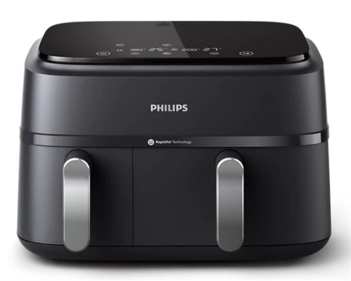 Мультипіч Philips Ovi Dual Series 3000 2750Вт, чаша-6+3л, сенсорне управл., 2 контейнера,8 авто. Програм, пластик, чорний