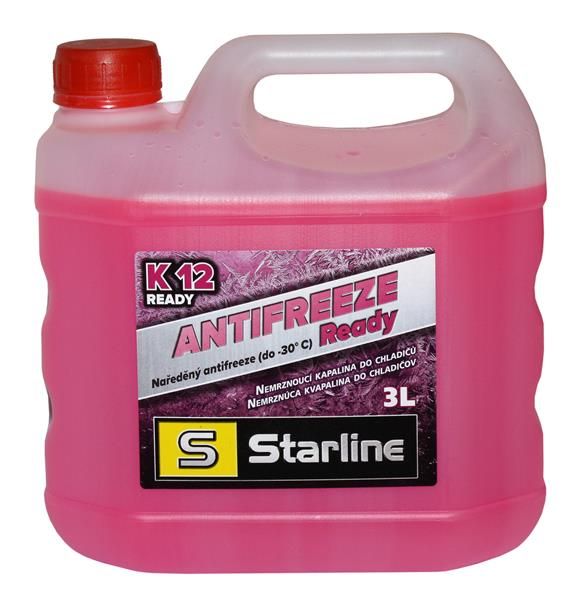 Антифриз Starline Ready to Use G-12+  червоний -30°C 3л (NA K12READY-3)