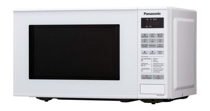 Мікрохвильова піч Panasonic , 20л, електр.керув., 800Вт, гриль, дисплей, білий