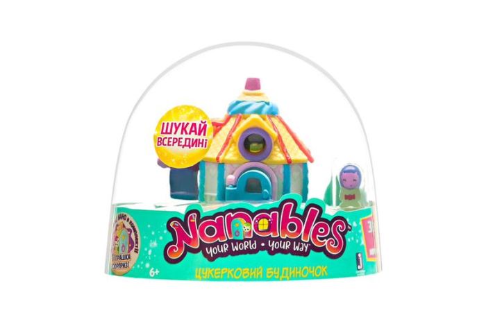 Ігрова фігурка Nanables Small House Містечко солодощів, Цукерковий будиночок