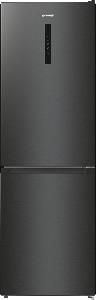 Холодильник Gorenje NRK619EABXL4 з нижн. мороз. камерою, 185х60х60см, 2 дв., Х- 204л, М- 96л, A+, NoFrost Plus, Fresh zone, чорний