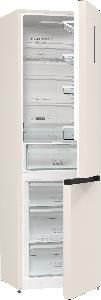Холодильник з нижн. мороз. камерою Gorenje NRK6202AC4, 200х60х60см, 2 двері, 235( 96)л, А+, NoFrost+ , AdaptTech, Зона св-ті, LED Диспл зовнішній, ,бежевий