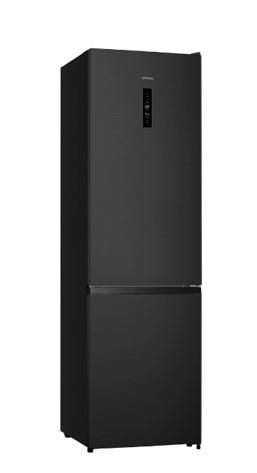 Холодильник з нижн. мороз. камерою Gorenje, 200х60х60см, 2 двері, 238(98)л, А+, NF+, Зона св-ті, Зовн. Дисп, чорний