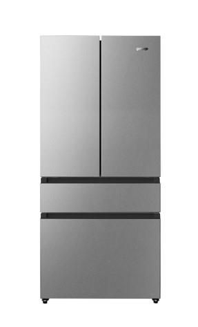 Холодильник SBS Gorenje, франц.дверцята, 182x80x71см, 2 дв., Х- 302л, М- 178л, A+, NF+,  Інвертор, Дисплей, Сірий