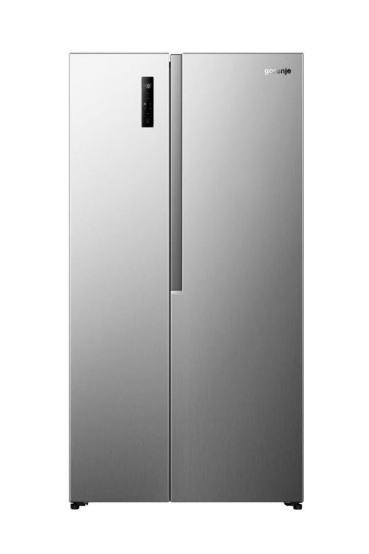 Холодильник SBS Gorenje, 179х62х91см, 2 двері, 347(197)л, А+, NF+, Інв., Зона св-ті, Зовн. Диспл, нерж