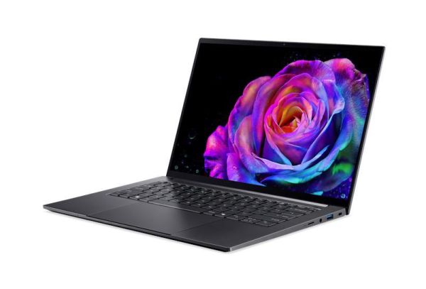 Ноутбук Acer Swift X 14 SFX14-73G 14.5" 2.8K OLED Touch, Intel U9-285H, 32GB, F1TB, NVD5070-8, Win11, сірий