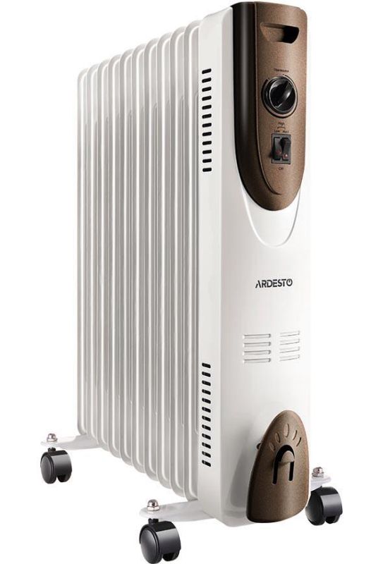 Обігрівач оливний ARDESTO OFH-11X1 25м2, 2500Вт, мех. упр-ння, 11 секцій, білий