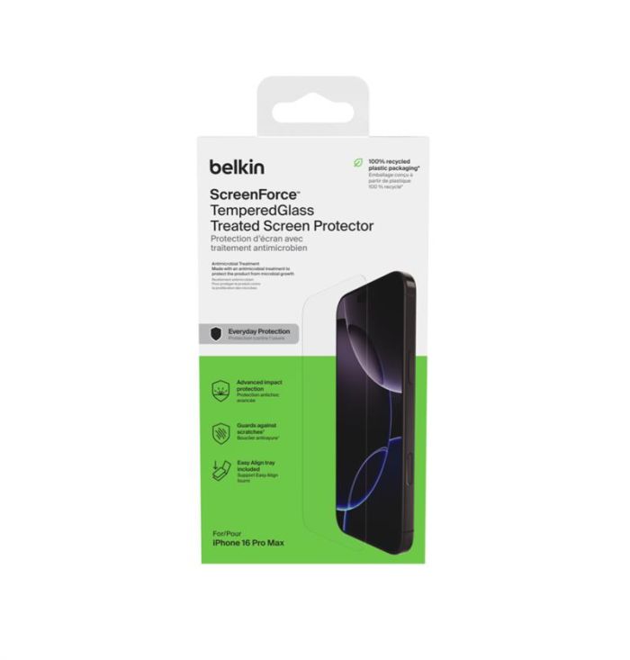 Захисне скло Belkin для iPhone 17e/16e/14/13/13 Pro TemperedGlass AM