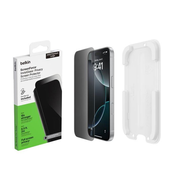 Захисне скло Belkin для iPhone 17 Pro Max, Privacy Screen Protector (1 Pack)
