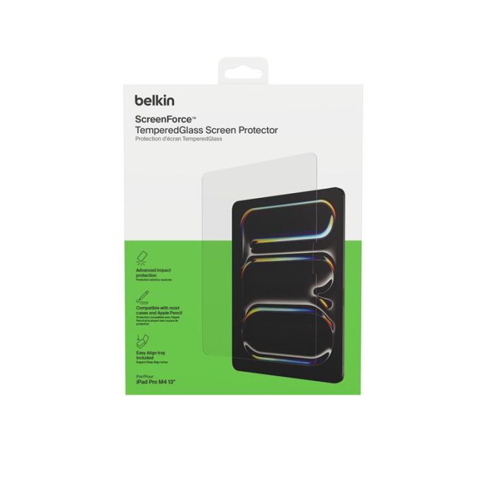Захисне скло Belkin для iPad Pro 13 (2024 M4)TemperedGlass (1 Pack)