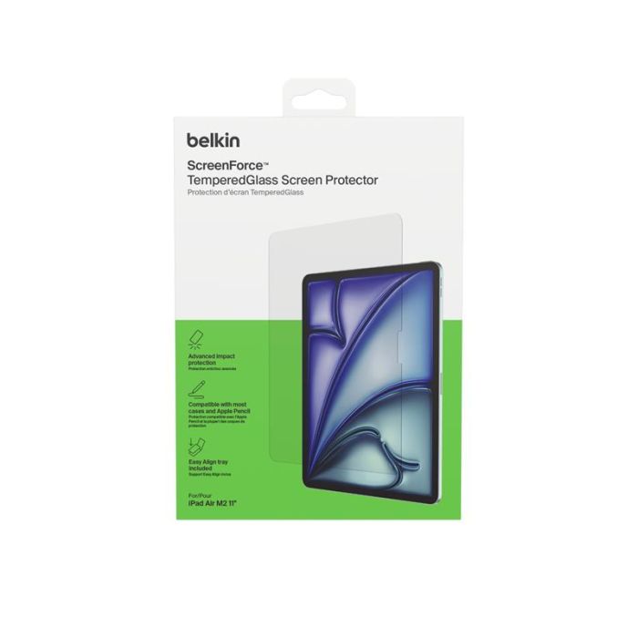 Захисне скло Belkin для iPad Air 11 (2024 М2/2025 M3) TemperedGlass (1 Pack)