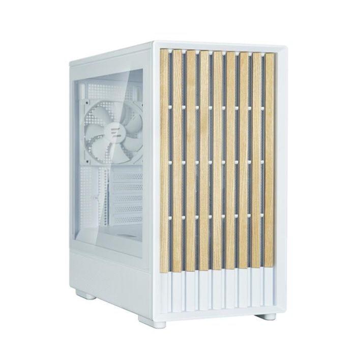 Корпус Zalman P10 Namu без БЖ, 1xUSB3.0, 1xUSBType-C, 2x120мм, 1x120мм ARGB, VGA 340мм, LCS ready, TG Side Panel, mATX, білий