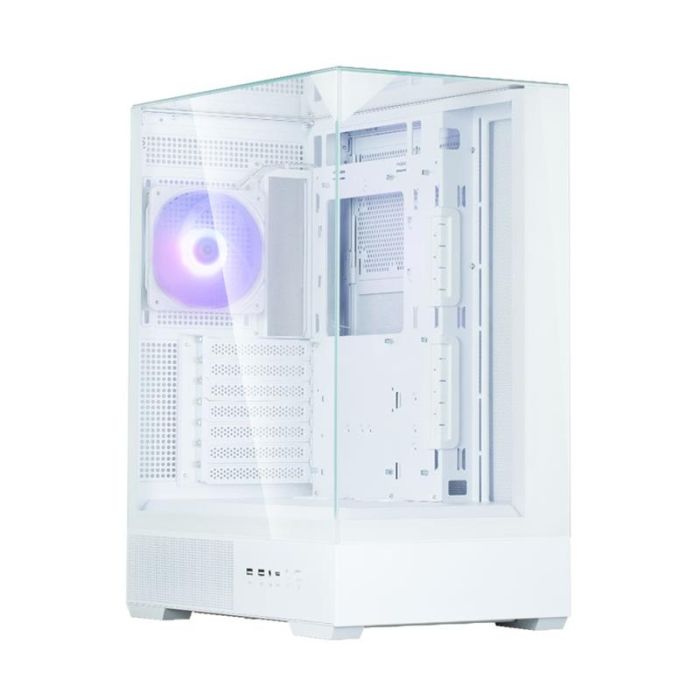 Корпус Zalman P40 Prism без БЖ, 2xUSB3.0, 1xUSBType-C, 1x120мм ARGB, VGA 420мм, LCS ready, TG 3x Panels, ATX, білий
