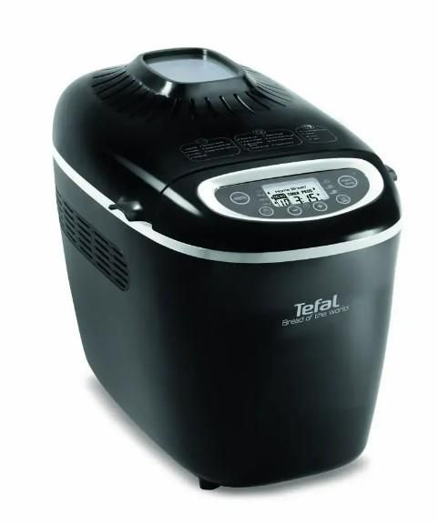 Хлібопічка Tefal Bread of the World 1600Вт, програм-19, макс.вага -1,5кг, форма-квадрат, пластик, чорний