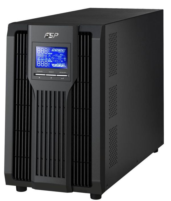 Джерело безперебійного живлення FSP Champ 3K, 3000VA/2700W, LCD, USB, 4xSchuko (CH-1103TS)