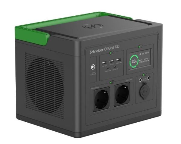 Портативна електростанція Schneider Electric OffGrid Portable Power Station 730, 700 Вт, 738 Вт/год, Wireless Charge