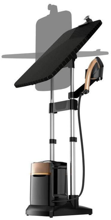 Прасувальна система Tefal IXEO Power, 2170Вт, 1100мл, паровий удар -200гр, постійна пара - 90гр, з дошкою для прасування, нерж. сталь, чорно-золотий