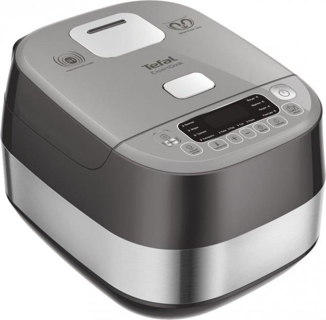 Мультиварка Tefal Expert Cook Induction, 1200Вт, чаша-5л, електронне керув., пластик, сірий