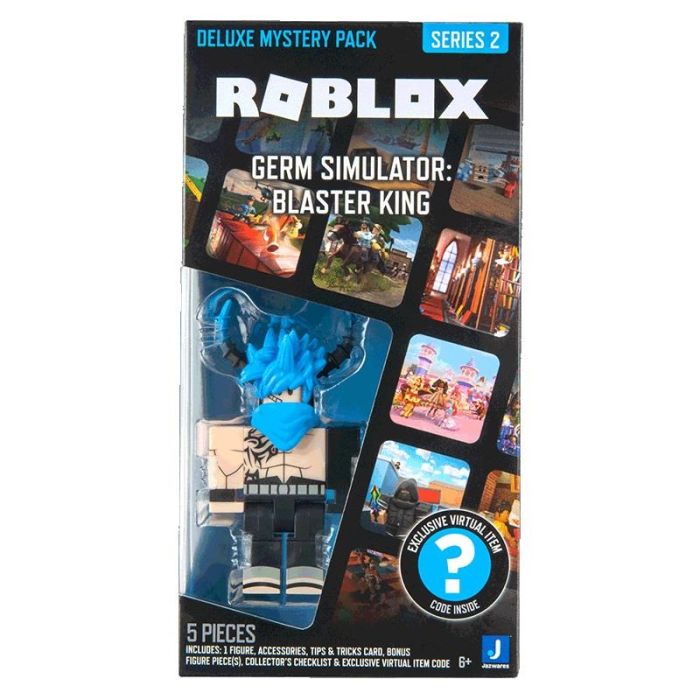 Ігрова колекційна фігурка Roblox Deluxe Mystery Pack Germ Simulator: Blaster King