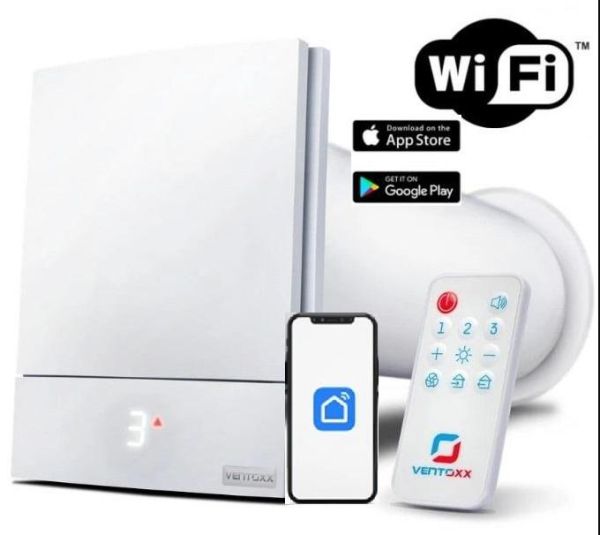 Рекуператор Ventoxx Harmony Smart 0,75м  пульт дистанційного керування Wi-Fi LED-індикація пластикова решітка