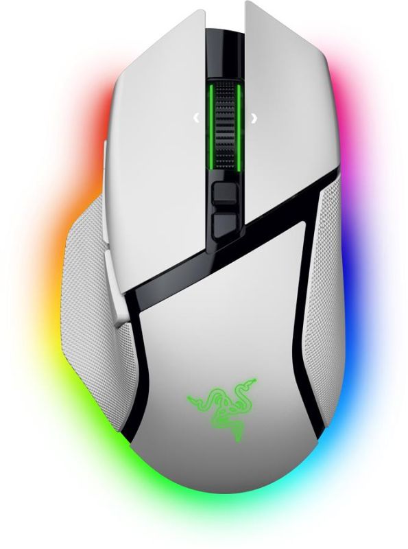 Миша Razer Basilisk V3 Pro 35K, RGB, USB-A/WL/BT, білий