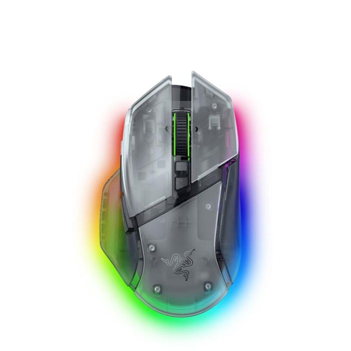 Миша Razer Basilisk V3 Pro 35K, RGB, USB-A/WL/BT, Phantom White Ed.