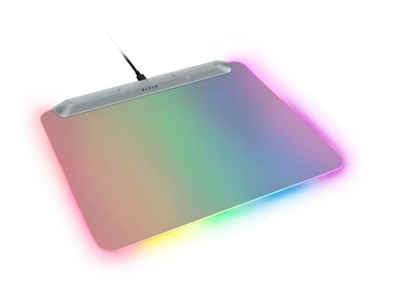 Ігрова поверхня Razer Firefly V2 Pro, М (360х278х4мм), RGB, Phantom White Ed.