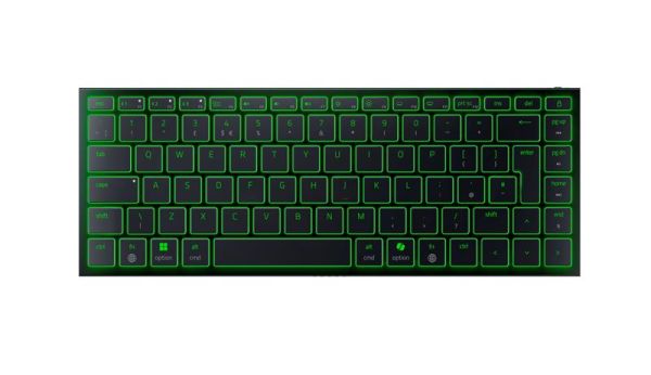 Клавіатура мембранна Razer Joro Ultra Low-Profile, 86key, BT, EN, RGB, чорний