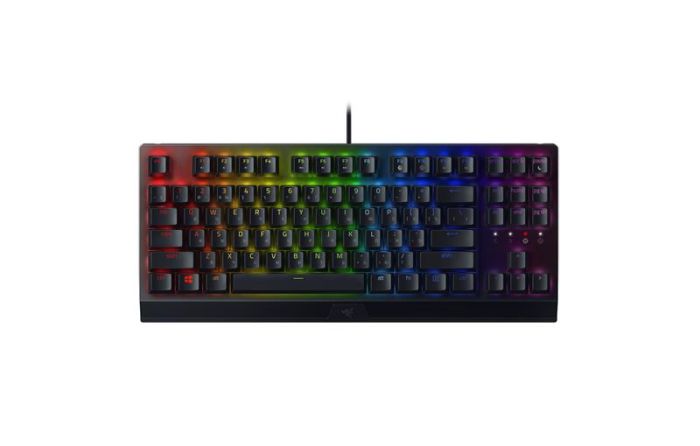 Клавіатура механічна Razer BlackWidow V3 TKL 87key, Green Switch, USB-A, EN/RU, RGB, чорний