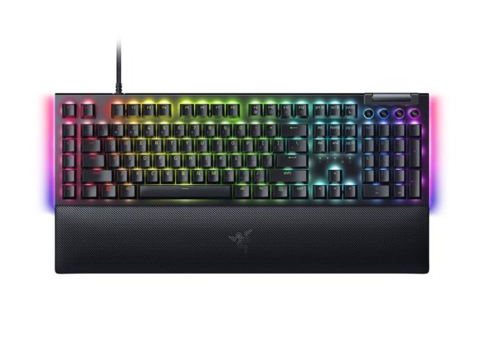 Клавіатура механічна Razer BlackWidow V4, 114key, Yellow Switch, USB-A, EN/RU, RGB, чорний