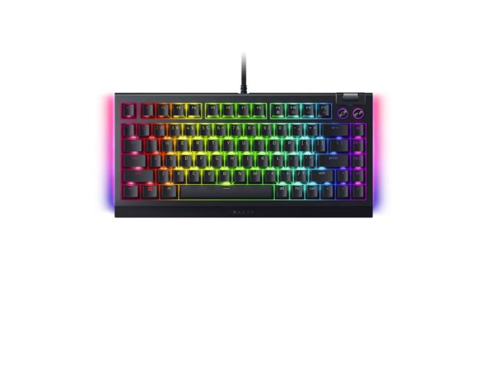 Клавіатура механічна Razer BlackWidow V4 75% 83key Mechanical Tactile Switch GEN-3, USB-A, EN, RGB, чорний