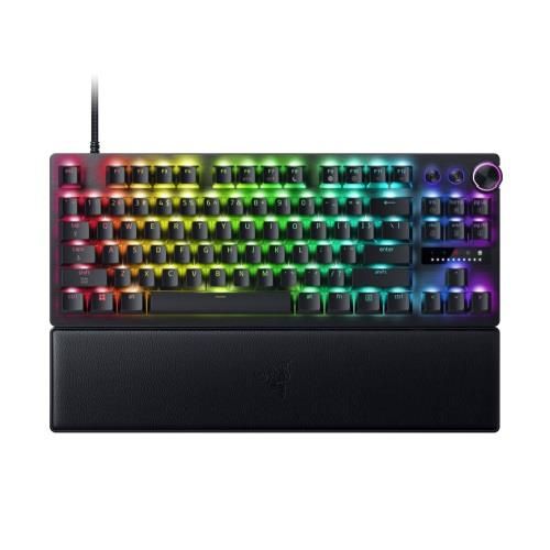 Клавіатура механічна Razer Huntsman V3 Pro TKL 8KHz, 84key, Analog Optical Switch Gen-2, USB-A, EN, RGB, чорний