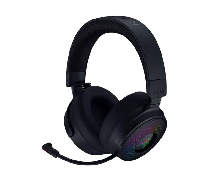 Гарнітура ігрова Razer Kraken V4 Pro, mini-jack/USB-A/BT/WL, RGB, чорний