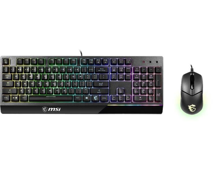 Комплект клавіатура та миша MSI Vigor GK30 COMBO UA USB, EN/UKR/RU, RGB, чорний