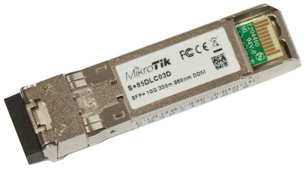 Трансивер MikroTik S+85DLC03D SFP+, 1x10GBaseSR, MM, 300м, LC