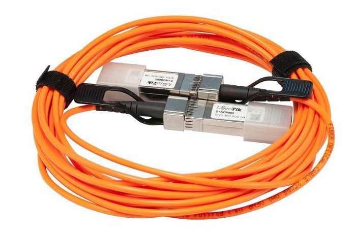Кабель MikroTik S+AO0005 SFP+, активний, оптичний, 5м