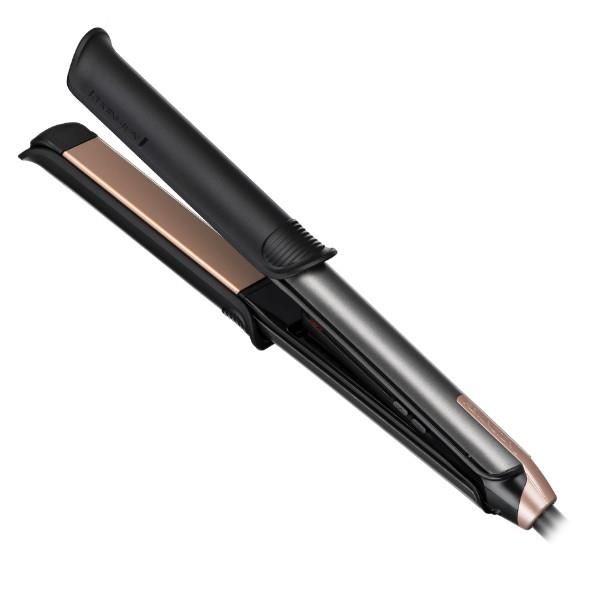Випрямляч 2в1 Remington One Straight&Curl, 2в1 випрямляч та плойка, темп.режимів-5, 150-230С, кейс та рукавичка в комплекті, кераміка, чорний