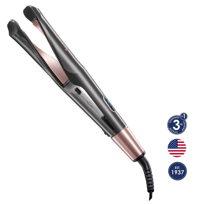 Випрямляч Remington Curl&Straight Confidence, 47Вт, темп.режимів-5, 150-230С, дисплей, кераміка, чорний