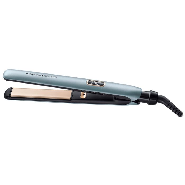 Випрямляч Remington Shine Therapy PRO, 54Вт, темп.режимів-9, 150-230С, дисплей, іонізація, кераміка, блакитний