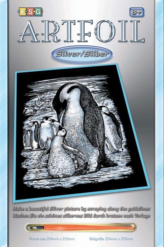 Набір для творчості Sequin Art Artfoil Silver Пінгвіни 20*25см