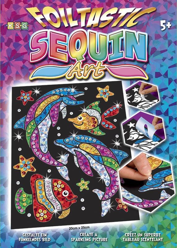 Набір для творчості Sequin Art Foiltastic Дельфіни 20*25см