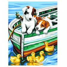 Набір для творчості Sequin Art Painting by numbers Junior Цуценята та Качки 23*30см