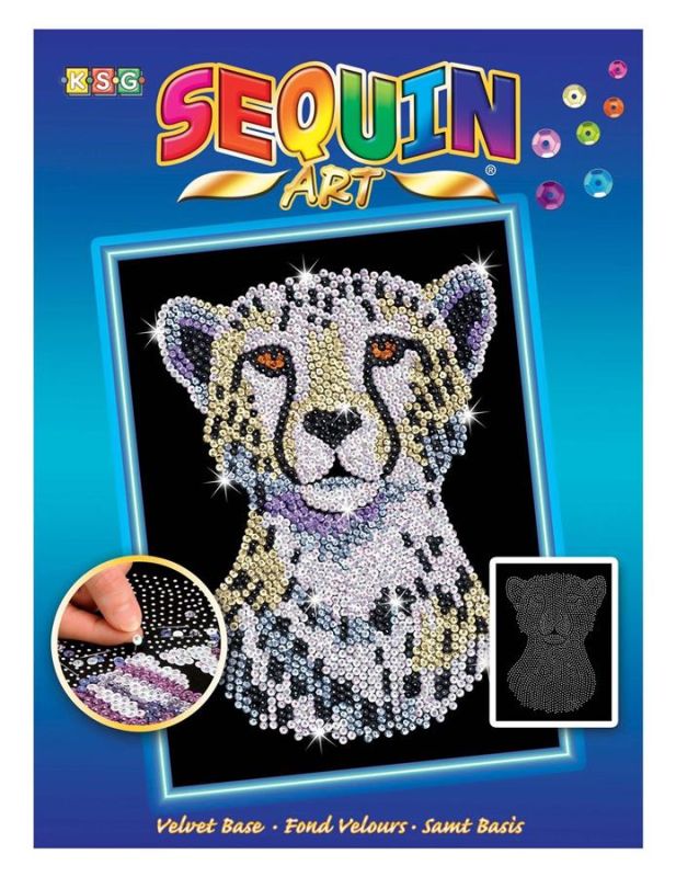 Набір для творчості Sequin Art Blue Сніжний Гепард 25*34см