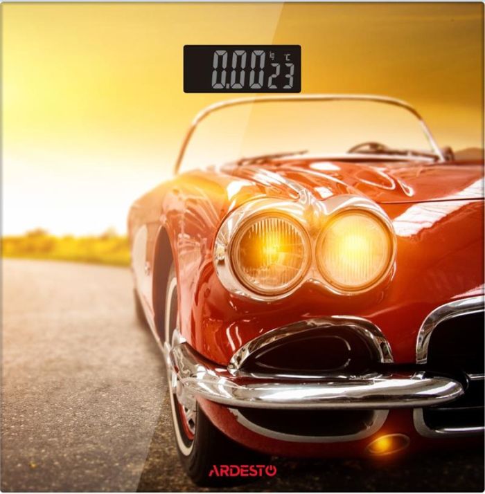 Ваги ARDESTO підлогові Car, 150кг, AAAx2 в комплекті, скло, багатокольорові
